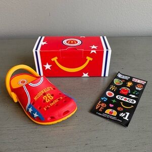 McDonald's 2026 Crocs Keychain Limited Edition Happy Meal Toy Stickers- #1 NEW